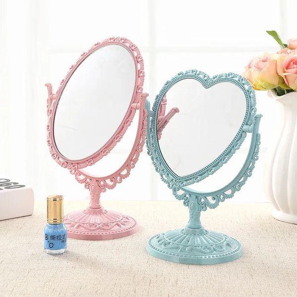 Nouveau miroir de maquillage en forme de coeur