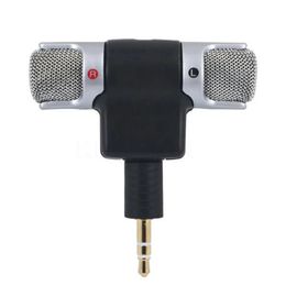 Nieuwe 2024 High Performance 3,5 mm Jack Portable Mini Mic Digital Stereo Microfoon voor recorder mobiele telefoon Sing Song Karaoke Karaoke