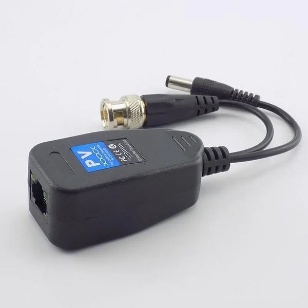 NOUVEAU 2024 Connecteurs d'émetteur-récepteur CCTV CCTV CCTV CCTV CCTV BNC Power Balun à RJ45 pour la caméra CCTV par escam