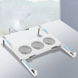 NUEVO 2024 Soporte de la computadora portátil Ventilador de enfriamiento portátil Disipación de calor para MacBook Air iPad HP Dell Tablet Cofryer Soporte de cuaderno de cuaderno para - para -