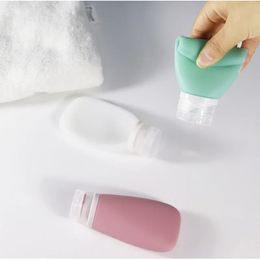nueva botella de viaje de silicona vacío a prueba de fugas de 2024 BPA Frasco cosmético recargable de recarga de gel de ducha portátil de gel de ducha portátil 38/60/90mlFor