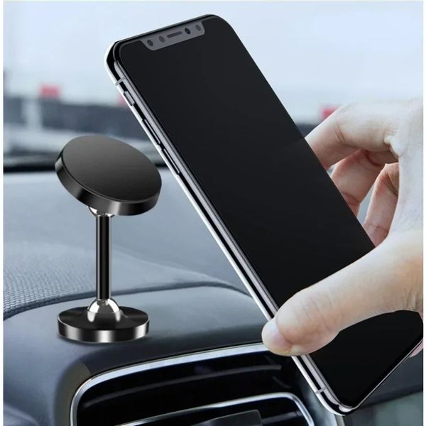 NOUVEAU 2024 HAPPORT MATAL MATAL MATAL 2024 Stand de téléphone pour la voiture Mobile Universal Mount GPS pour iPhone Xiaomi Huawei Samsung- pour magnétique