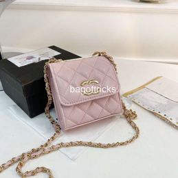 Nuevo 2024 bolso de diseñador de lujo para mujer, bolso de mano para mujer, bandolera con entramado rombal, bolso cuadrado de color sólido con cuero genuino