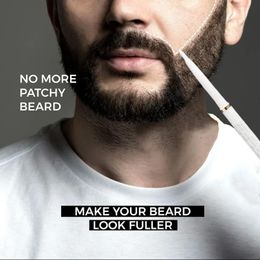 Nouveau 2024 hommes barbe Croissance du stylo Facial Moustache Moustache Réparation Forme Reprowth Pen Barbe Enhancer Nourish Façage Anti-Hair Loss Style Kitfacial