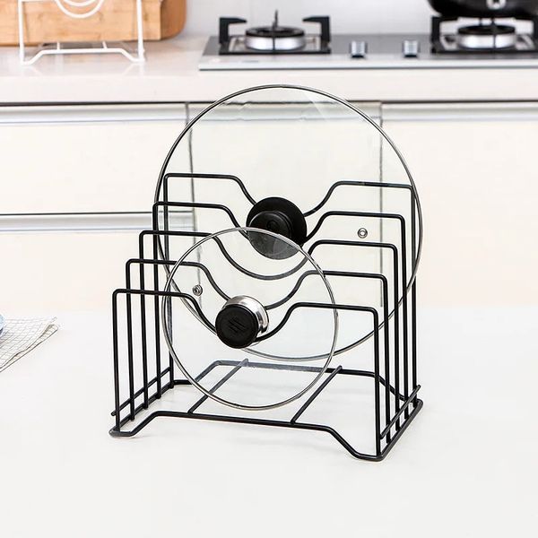 NOUVEAU 2024 POT METAL POT HAPPORT RAPPORT RAPPORT BANGIER LA PATE DU PAT LIDS RACSEURS POVE DU SÉPONDANT POUCHE POUTRAL POUTRY CONCIRATION ACCESSORIESSTORAGE Rack Organisateur