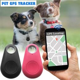 Nouveau 2024 Mini Fashion Smart Dog Pets Bluetooth 4.0 GPS Tracker Anti-Lost Alarm Tag Wireless Child Bag Portefeuille Clé Finder LocatorBluetooth 4.0