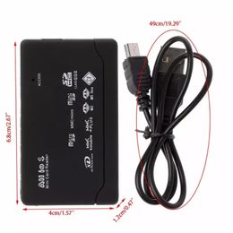 NOUVEAU 2024 MINI MEMORY CARDREDER All in One Card Reader USB 2.0 480MBPS Lecteur de carte Mini SDHC TF MS M2 XD CF Micro SD Carders Reader pour Mini