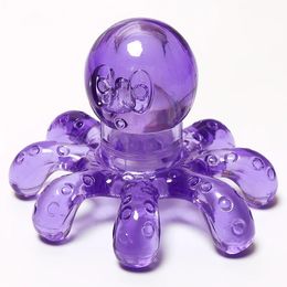 Nouveau 2024 Mini Octopus Forme de massage personnel Muscle Muscle relaxant Body Massage Massage Massage Crystal Massage Massage à la main Massage pour le cou et le corps