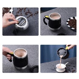 Nuevo 2024 Nuevo automático Taza magnética automática creativa creative acero inoxidable leche mezcladora mezcladora mezcladora de mezcladora smart smart copa térmica para