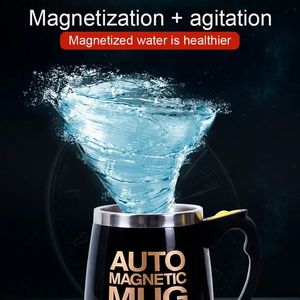 NIEUW 2024 NIEUW Automatisch zelf roerend magnetische mok Creatieve roestvrijstalen koffie Melk Mengbekerblender Lazy Smart Mixer Thermal Cup- Voor roestvrijstalen mixerbeker