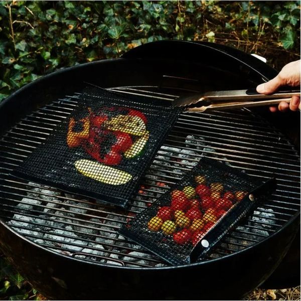 NOUVEAU SAG MESH GLILL 2024 RÉUSABLE SAG BBQ NET DE BAKE BAGBE BARBECUE RÉSISTANT À TEMPLE POUR LA CHARCHE GARCHE ÉLECTRIQUE