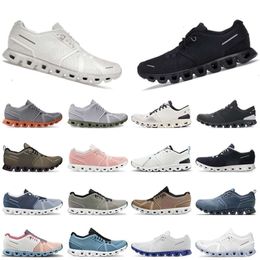 Nouveau 2024 Outdoor 5 Chaussures de course Casual Designer Plate-forme Baskets Nuages Absorbant les chocs Sports Tout Noir Blanc Gris pour Femmes Hommes Formation Tennis Formateurs Sport S