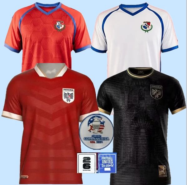 Nuevo 2024 Jerseys de Panama Socer Home Red Red Away Black 24/25 Equipo Nacional Camisetas de fútbol Eric Davis Alberto Quintero Tailandia Calidad