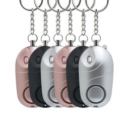 NIEUW 2024 PERSOONLIJK ALARM SAFE GELUID GEVOLGENDE NOODVERDINGS SEBREEKSBEVEILEN ALARM KEYChain LED zaklamp Anti -aanvalstool voor vrouwelijke meisjes kinderen - voor