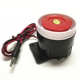 Nieuwe 2024 Piëzo-elektrische zoemer Alarm Hoorn Anti-diefstal Wired 12/20/220V Hoog 402dB Politie Siren System met autostartant-diefstal Systeem voor voor