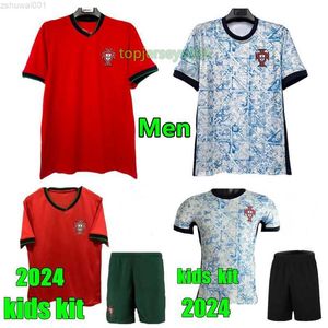 Nuevo 2024 camisetas de fútbol portuguesas kit de fútbol para niños portugals FERNANDES BERNARDO Joao Felix camiseta para hombre 2025 Portuguesa camisetas 24 25 Portugieser DWCM