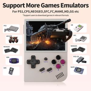 Nieuwe 2024 RG35XX Handheld Game Console Retro Games Consoles Met 3,5 inch IPS -scherm, ondersteunen Linux System HDMI -uitvoer TV 64G TF Card 5000+ klassieke games