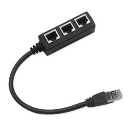 Nieuwe 2024 RJ45 Ethernet Splitter -kabel 1 mannelijk tot 3 vrouwelijke Ethernet -splitter voor Cat5 Cat6eThernet Socket Connector -adapter voor RJ45 Ethernet