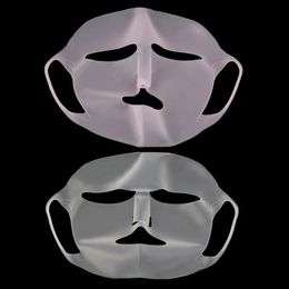 new 2024 Silicone Face Mask Reusable Moisturizing Lifting Firming Anti Wrinkle V Shape Face Firming Gel Sheet Mask Ear Fixed Skin Care for