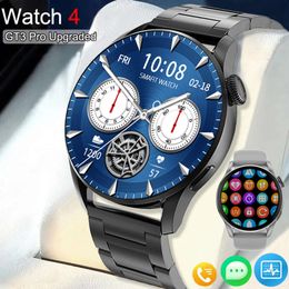 Nouveau 2024 Smart Watch Men GT4 Pro amoled 390 * 390 HD Calculatrice de fréquence cardiaque ECG BT APPEL IP68 WATCHES IPAPHERS