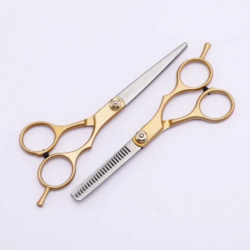 new 2024 Stainless Steel Scissors for Hair Thinning and Cutting Clipper 6 Inches Hairdressing Products Haircut Trim Hairs Cutting Barber