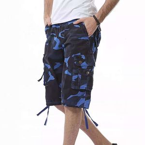 Nouveau short de camouflage de style 2024 avec plusieurs poches, pantalon de grande taille de 5 pouces, pantalon de plage pour hommes en vrac