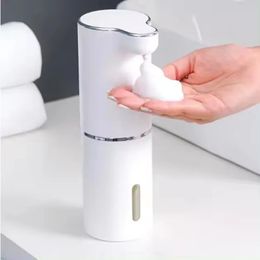 new 2024 Touchless Foaming Soap Dispenser Portable Soap Dispenser 380ml USB Rechargeable Electric 4 Level Adjustable Automatic Dispenser - -