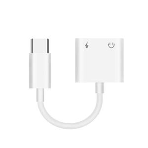 NIEUW 2024 Type C -adapter 2 in 1 splitter voor Samsung Galaxy S21 S20 FE Note 20 Ultra Note 10 plus USB C tot 3,5 Jack oortelefoon audiokabel voor