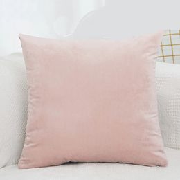 Nuevo 2024 Velvet Cushion Cover Fase de almohada Capa de color sólido Decoración Sofá Almohadas Sala de almohada de almohada Decorativa 60x60 para