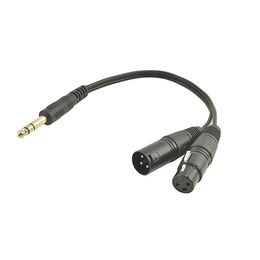 NOUVEAU 2024 XLR Male à XLR Câble adaptateur audio féminin pour l'amplificateur de l'amplificateur mobile Boîte de son mobile avec convertisseur 65 cm