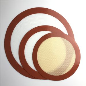 20 mm 22 mm 30 mm Antiadherente Silicona Dab Mats Red Baking Mat para Hookah Glass Water Bongs Dry Herb fumar Oil Rigs