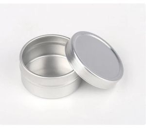 Nuevos frascos de crema de aluminio vacío de 20 g, jarra de caja cosmética, 20 ml de latas de aluminio, contenedor de bálsamo labial de metal