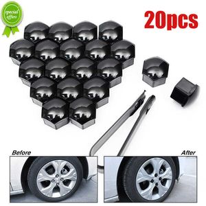 20-Pack Universal Car Wheel Nut Caps, Durable Silicone, 17mm/19mm/21mm Sizes, Anti-Rust Lug Nut Covers - Various Colors