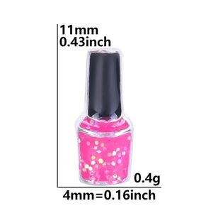 20 pièces/lot vernis à ongles flottant médaillon breloque adapté pour verre magnétique mémoire vivante médaillon pendentif accessoire à créer soi-même