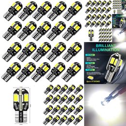 Nouveau 20pcs W5W T10 Bulbes Canbus 5730 8SMD 12V 6000K 194 168 LED CAR INTÉRIEUR DOME DOME LUMIÈRES PARKING LAMBRE AUTO SIGNAGE LAMPE