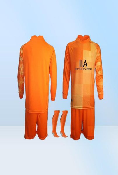 Nouveau 21 22 Kits pour hommes pour adultes pour jeunes garçons Germain Maillots de football à manches longues GK 2021 2022 Gardien de but 1 Keylor Navas Jersey 50 Gianluigi 8079132