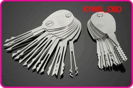 Nouveau 21 pcs Auto Ciseaux Pliables Ouvre-Serrure De Voiture Double Face Lock Pick set