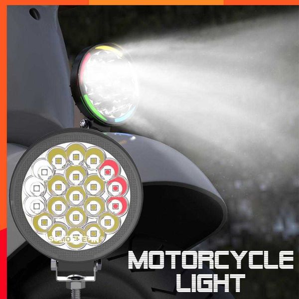 Nouveau 21LED Bar Off Road LED Moto Phare Angel Eyes Travail Lumières pour Tracteur Spotlight ATV UTV Camion Tracteur Coloré Lampe De Voiture