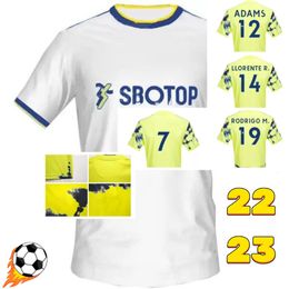 Nouveau 22 23 Bamford United Soccer Jerseys Leeds Adams Aaronson Harrison Home Away 2022 2023 Llorente Luis Sinisterra Football Shirt Uniforms 3127