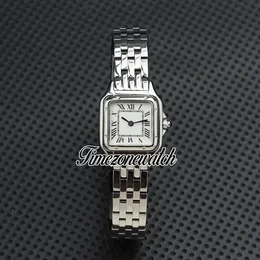 NIEUW 22 mm Small Panthere de wspn0006 Zwitserse kwarts dames kijken witte wijzerplaat roestvrijstalen armband mode dames horloges timeZoneWatch z01o