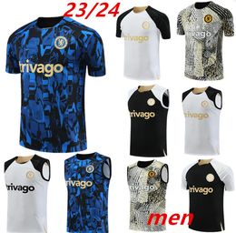 Nieuwe 23 24 CFC voetbalshirts Pak met korte mouwen KANTE Enzo Jackson MUDRYK MADUEKE JAMES B.BADIASHILE POLO Vest Trainingsshirt voetbalshirts Heren maat