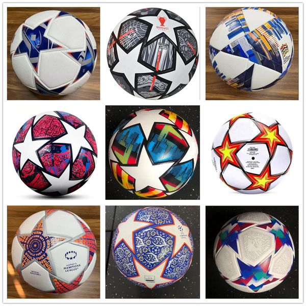 Nouveau 23 24 Champion d'Europe Soccer Ball Taille 5 Final Kiev Pu Balls Granules Football résistant aux glissières 2023 2024 8636