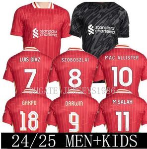 The Redsmohamed Salah Darwin Nunez 24 25 Home Away Men Soccer Jersey Dominik Szoboszlai Andy Robertson Alisson Becker Joe Gomez Joel Matip Curtis Jones Kid Kit 16-4xl