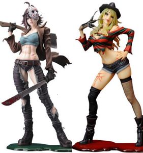 Nieuwe 23cm sexy Freddy vs Jason vrouwelijke versie Actie Figuur Toys Doll Collection Christmas Gift met Box T1911097540129