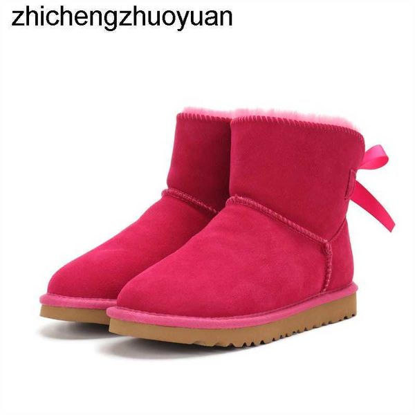 Nouveau 23ss automne hiver Designer bottes de neige chaudes femmes demi cheville marque de mode Satin Ugglies Australie femmes hommes bottes