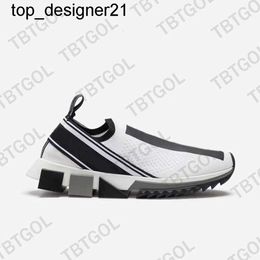 Nuevo 23ss Diseñador Zapatillas de deporte de malla elástica Zapatillas de deporte con cristales de diamantes de imitación Zapatos deportivos sin cordones para hombre Negro Blanco Rojo Glitter Runner Zapatos casuales planos