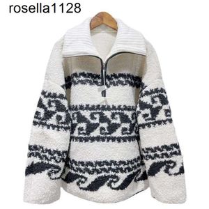 Nuevo 23ss Isabel diseñador Marant Etoile Marner suéter mujer cremallera marca de moda suéteres suéteres media cremallera polar suéter para mujer