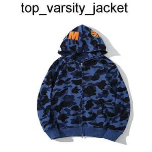 Nieuwe 23ss Mens Designer Hoodie Haai Vrouw Zwart Camouflage Jas Blauw Sweatshirt Man Dames Trui Lange Mouw Tech Fleece Vest hoodie