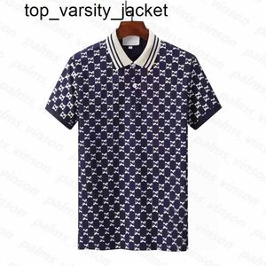 Nieuwe 23ss Mens Unieke ontwerpers Polo's Shirts Voor Man Italië Borduren Garter Snakes Little Printing Merken Kleding Cottom Kleding heren Tees polo