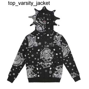 Nieuwe 23SS STAR 3D Gedrukte Y2K Casual Retro Men's Zip Up Hoodie Coats Men Hoodies Printing Jacket Sweatshirts Maat S-5XL Damesheren Hoodie